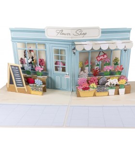 Blumengeschäft Pop Up Karte