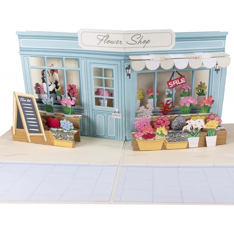 Blumengeschäft Pop Up Karte