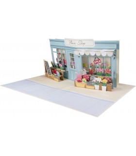 Blumengeschäft Pop Up Karte
