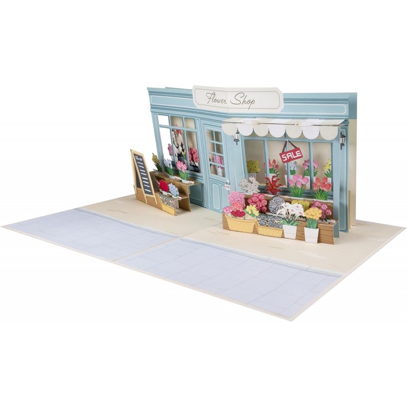 Blumengeschäft Pop Up Karte