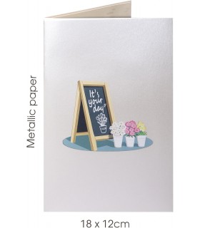 Blumengeschäft Pop Up Karte