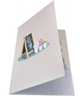 Blumengeschäft Pop Up Karte