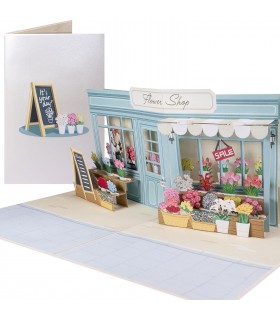 Blumengeschäft Pop Up Karte