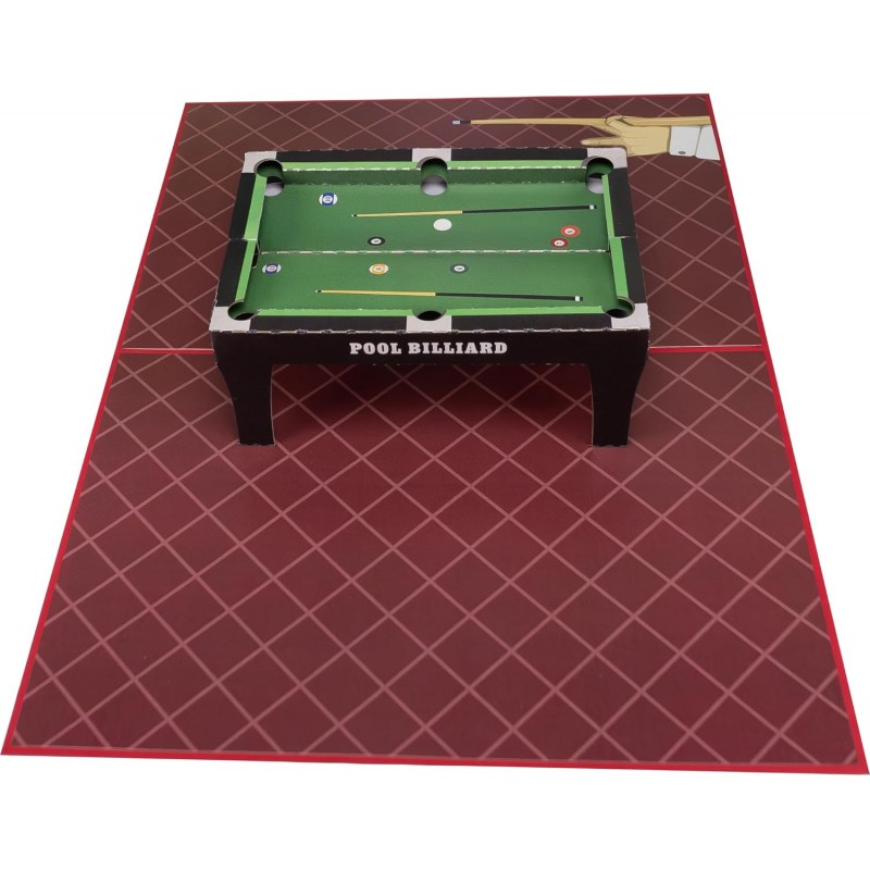 Billiards pop-up card