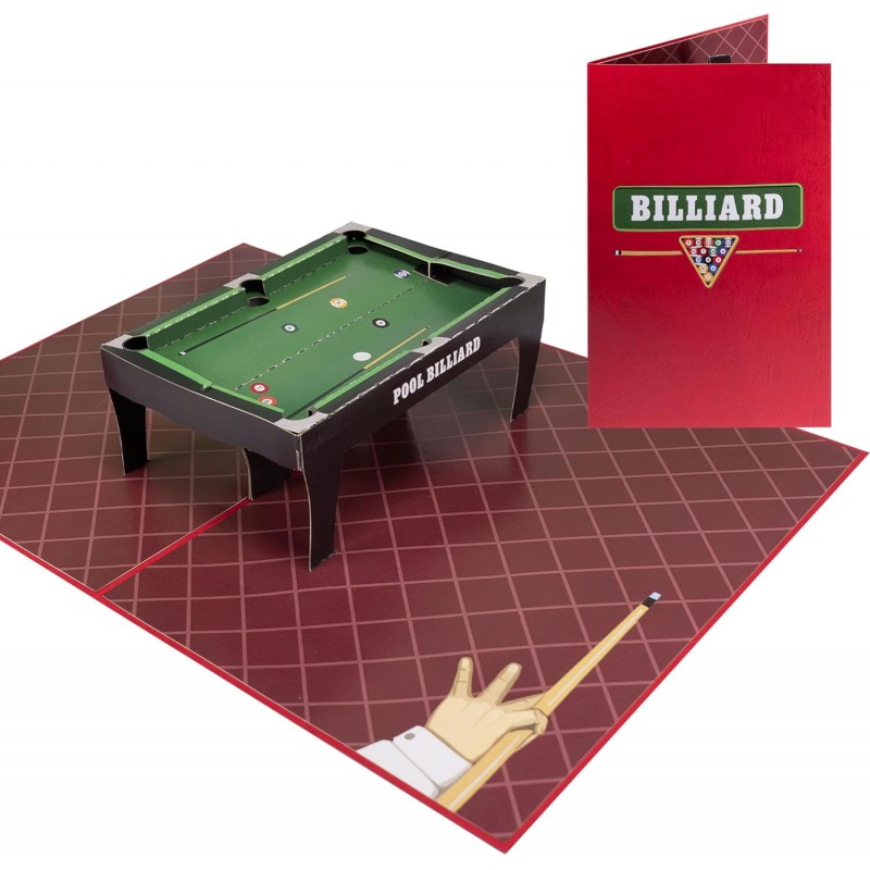Billiards pop-up card