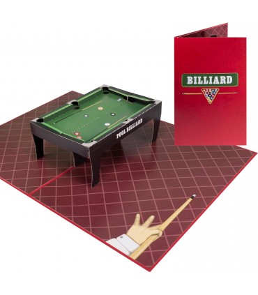 Billiards pop-up card