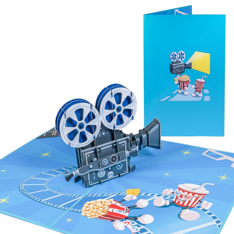 Retro Kamera Pop Up Karte