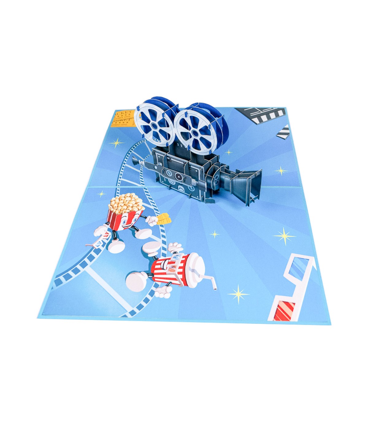 Retro Kamera Pop Up Karte