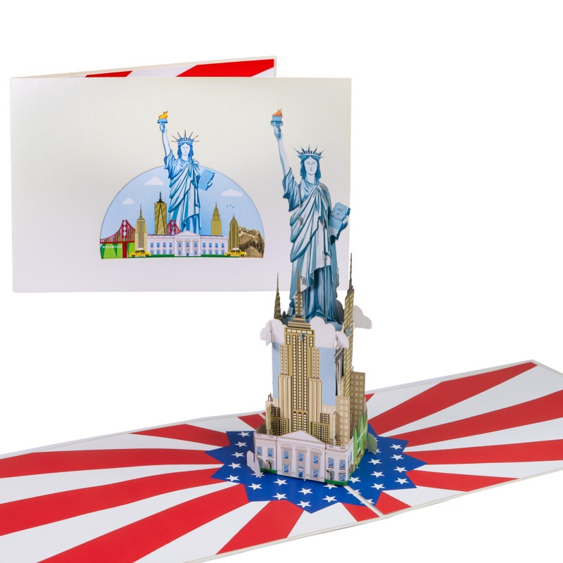 Freiheitsstatue Pop Up Karte (neu)