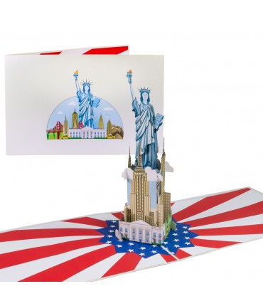 Freiheitsstatue Pop Up Karte (neu)