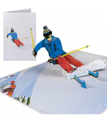 Ski Pop Up Karte