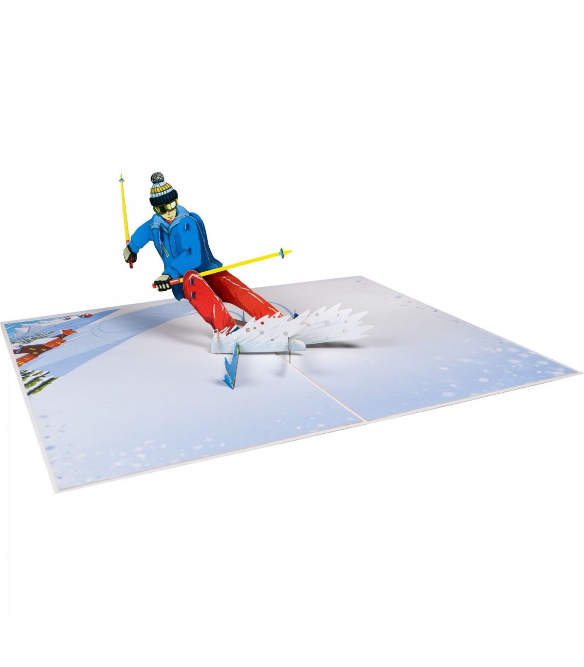 Ski Pop Up Karte