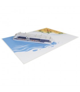 Kreuzfahrschiff  Pop Up Karte Überblick 1