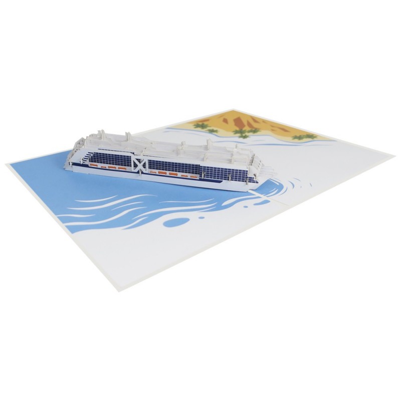 Kreuzfahrschiff  Pop Up Karte Überblick 1