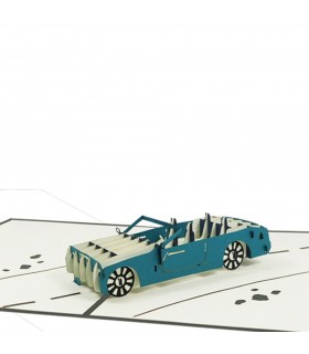 Sportwagen Pop Up Karte Detail