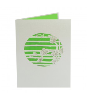 Orchild flower pop up card cover