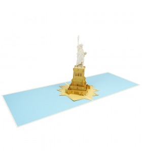 Statue of liberty pop up card overview