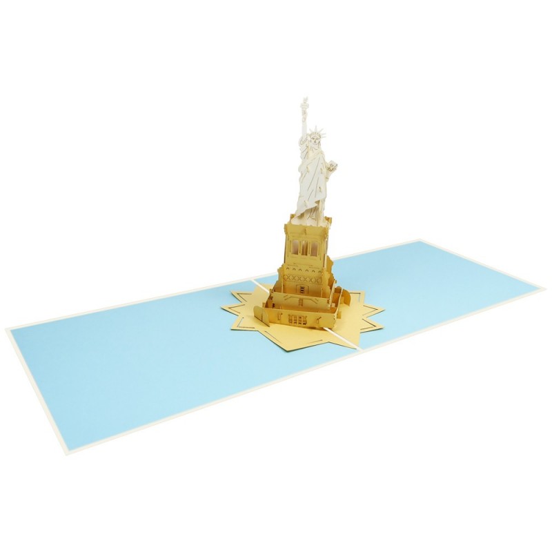 Statue of liberty pop up card overview