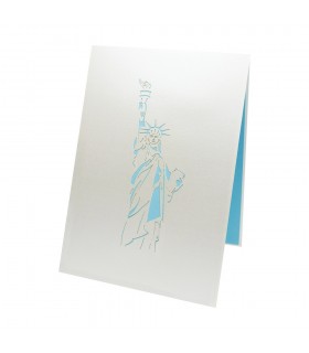 Statue of liberty pop up card cover