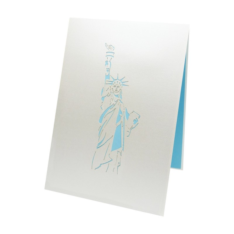 Statue of liberty pop up card cover
