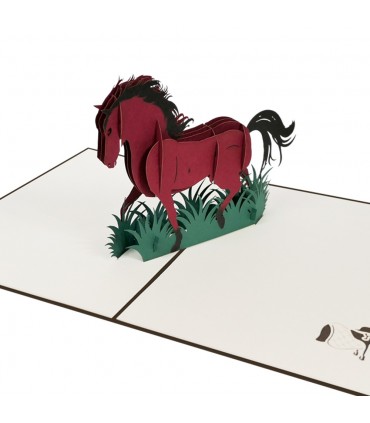 Horse/Pony pop up card detail