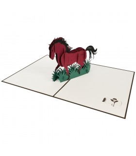 Pferd Pop Up Karte Überblick 1