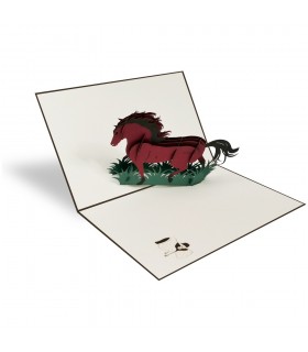aufklappbare Pferd Pop Up Karte