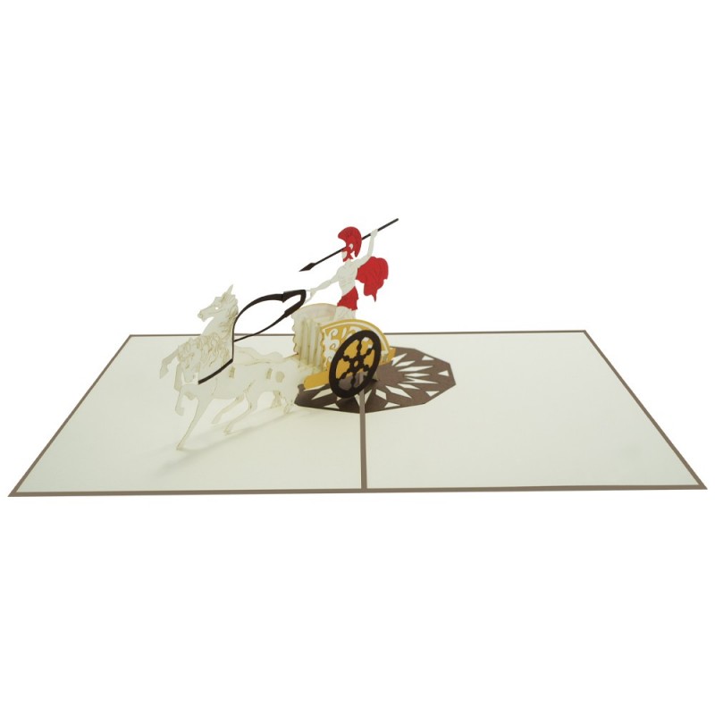 Roman soldier pop up card overview 1