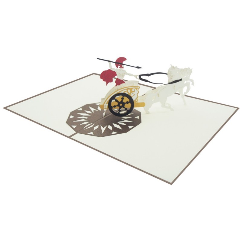 Roman soldier pop up card overview 2