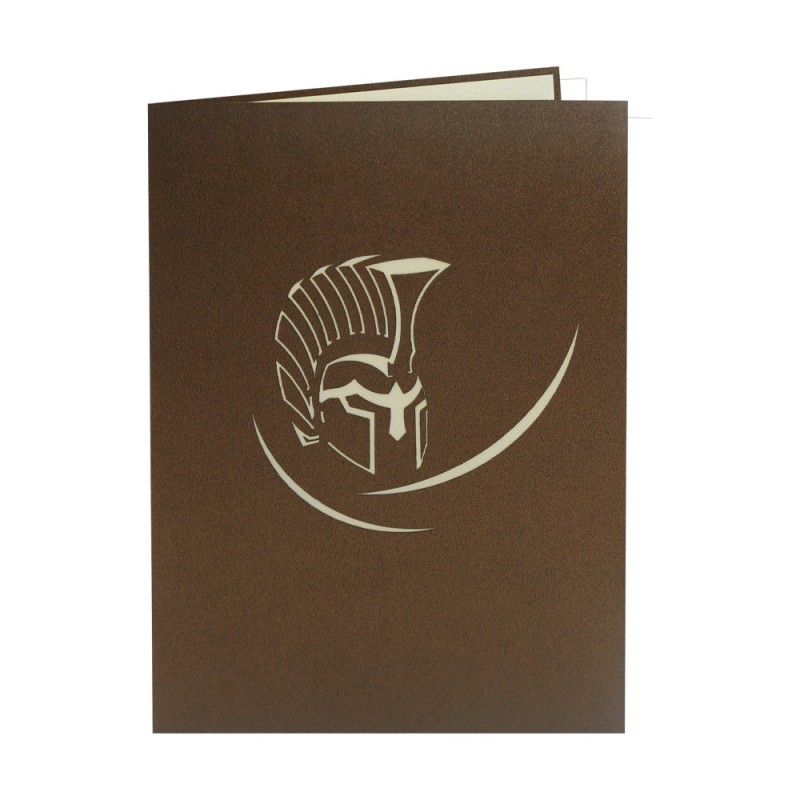 Roman soldier pop up card cover
