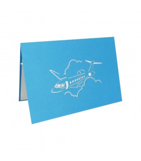 Privatjet Pop Up Karte Vorderseite