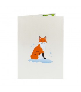 Fox pop up card cover