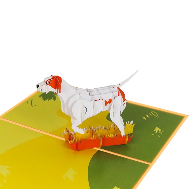 Dog pop up card detail