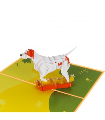 Dog pop up card detail