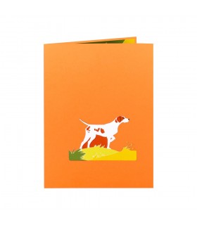 Dog pop up card cover