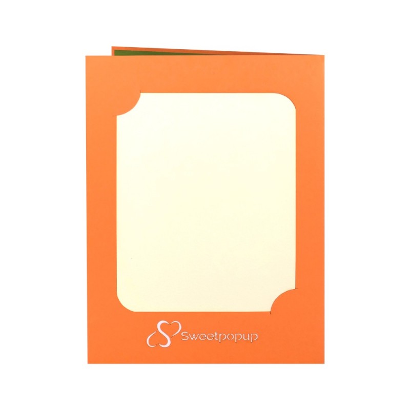 Dog pop up card backside