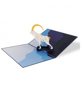 foldable goat pop up card