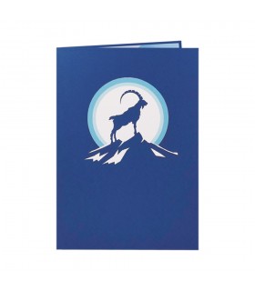 Goat pop up card cover