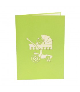 Modern stroller pop up card cover
