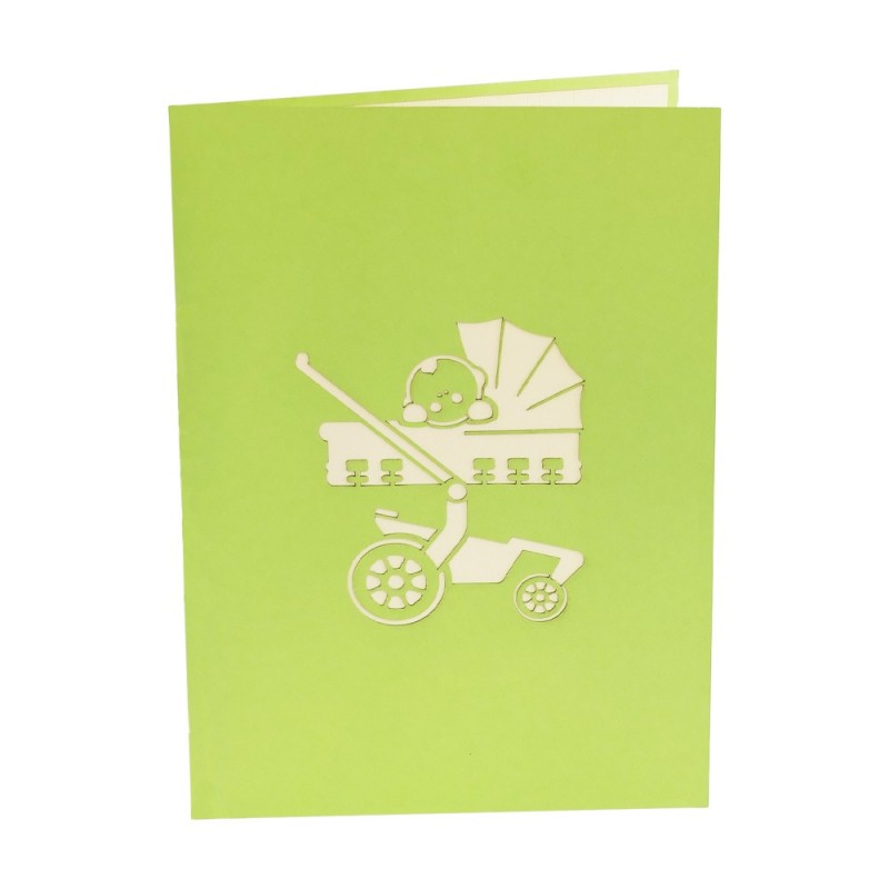 Modern stroller pop up card cover
