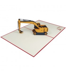 Bagger Pop Up Karte Überblick