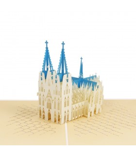 Cologne Cathedral pop up card detail