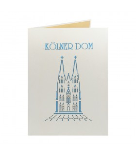 Kölner Dom Pop Up Karte Vorderseite