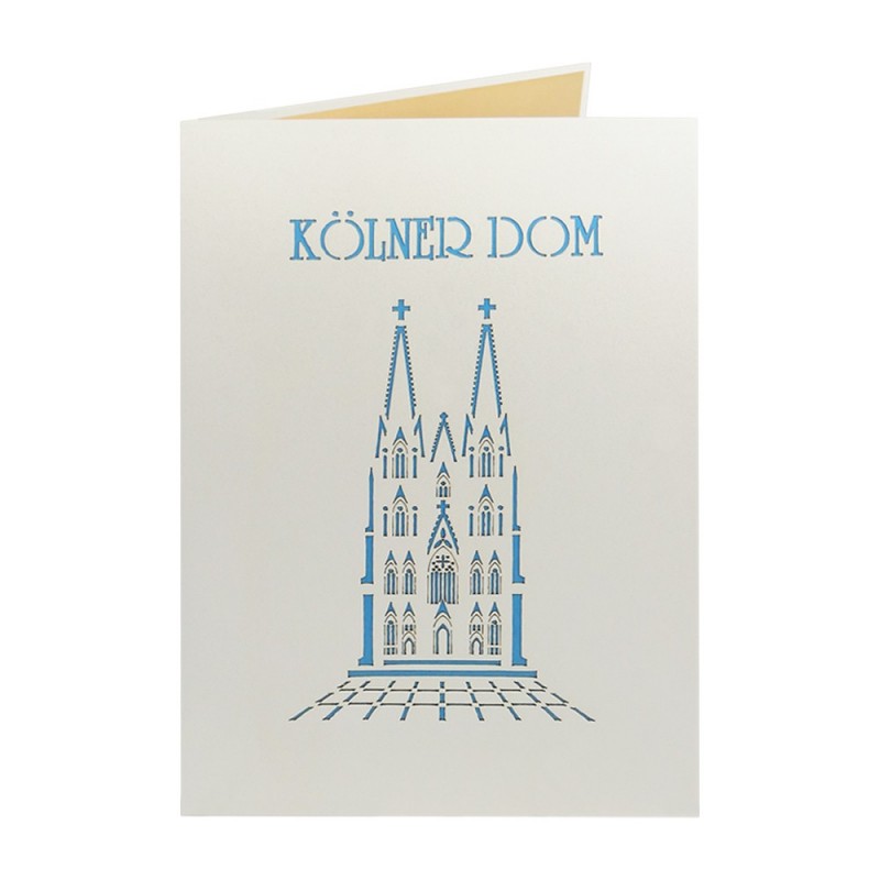 Kölner Dom Pop Up Karte Vorderseite