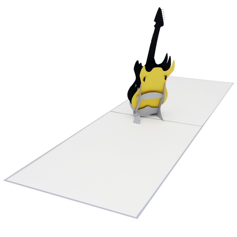 Gitarre Pop Up Karte