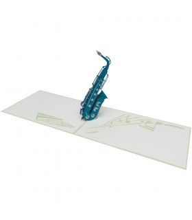 Saxophon Pop Up Karte
