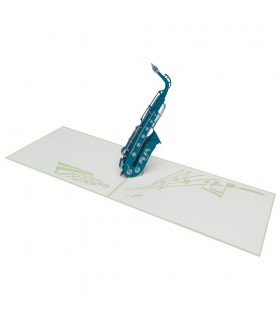 Saxophon Pop Up Karte