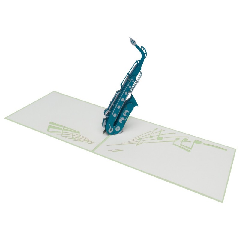 Saxophon Pop Up Karte