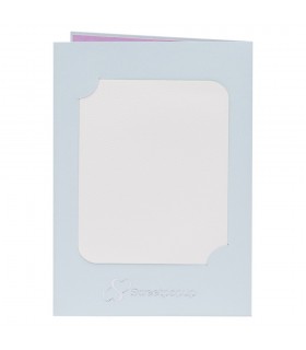 Flamingo pop up card backside
