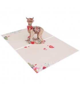 Llama Pop Up Card overview 1